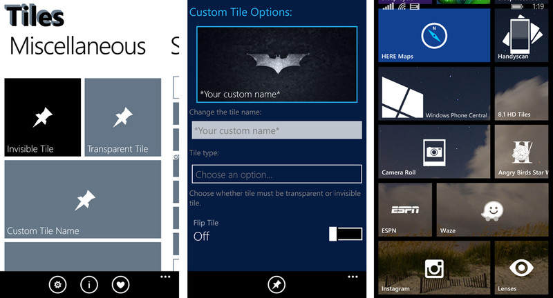 8.1 HD Tiles