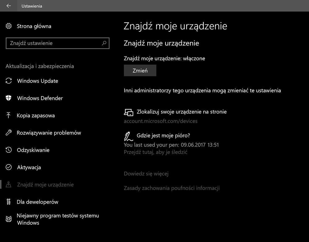 Nowości w Windows 10 Insider Preview kompilacja 16215