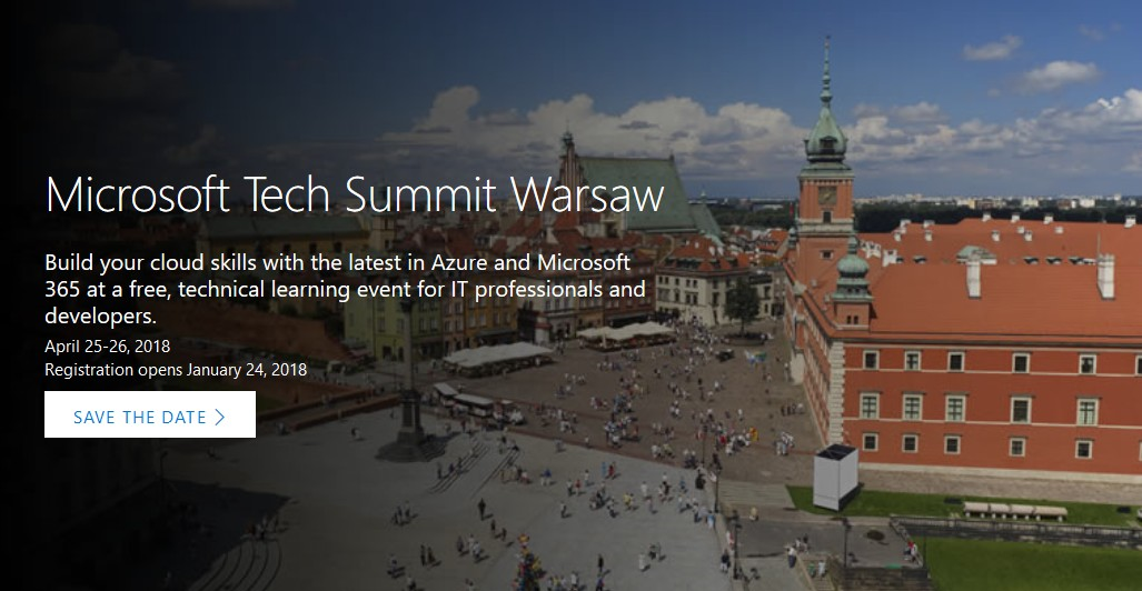 Microsoft Tech Summit - Warszawa 2018
