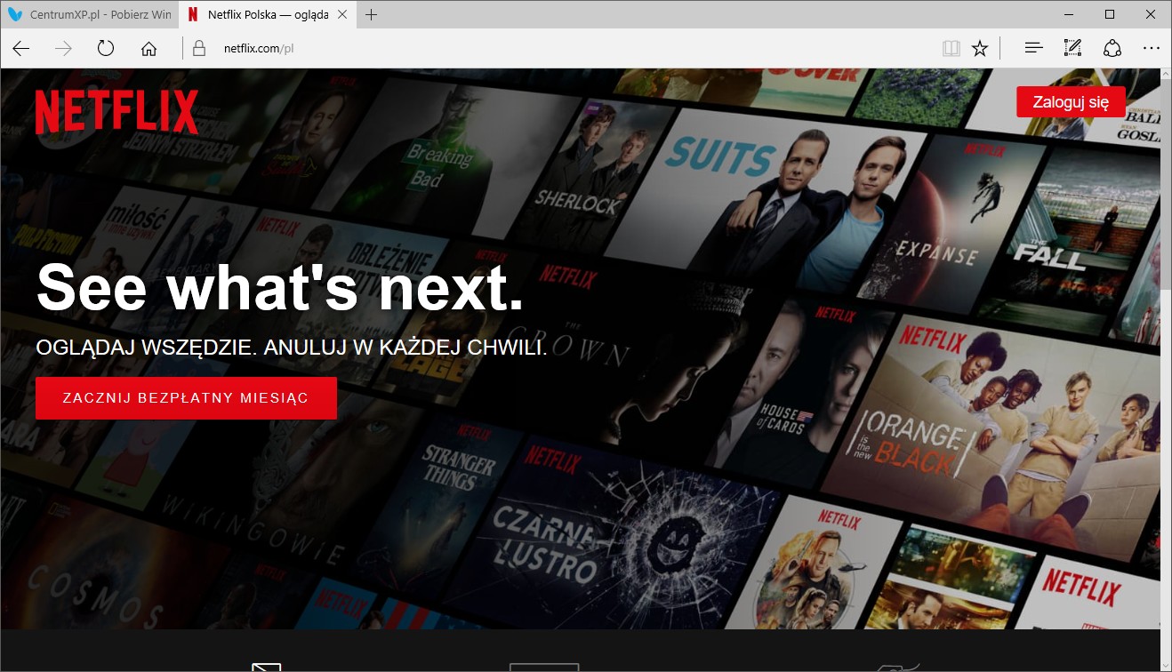 Netflix na Windows 10