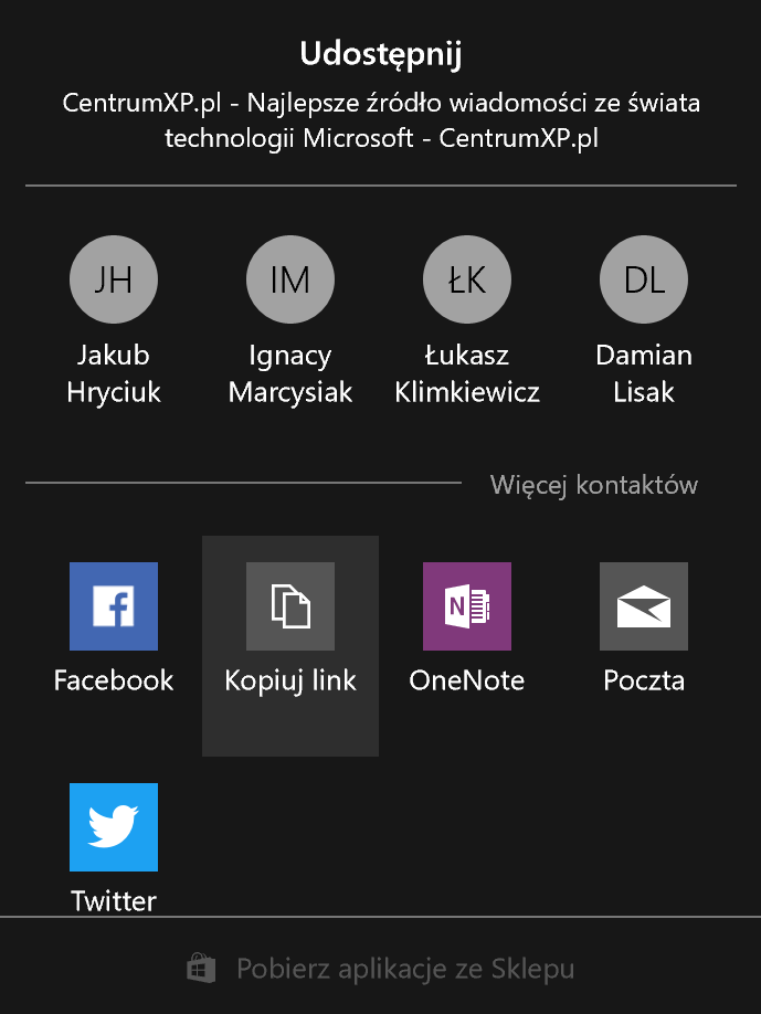 Nowości w Windows 10 Insider Preview kompilacja 16215