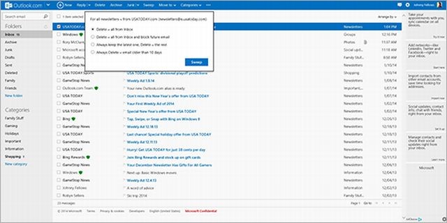 Zmiany w Outlook.com