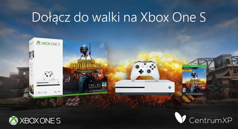 Zestaw PLAYERUNKNOWN'S BATTLEGROUNDS z konsolą Xbox One S (1 TB)
