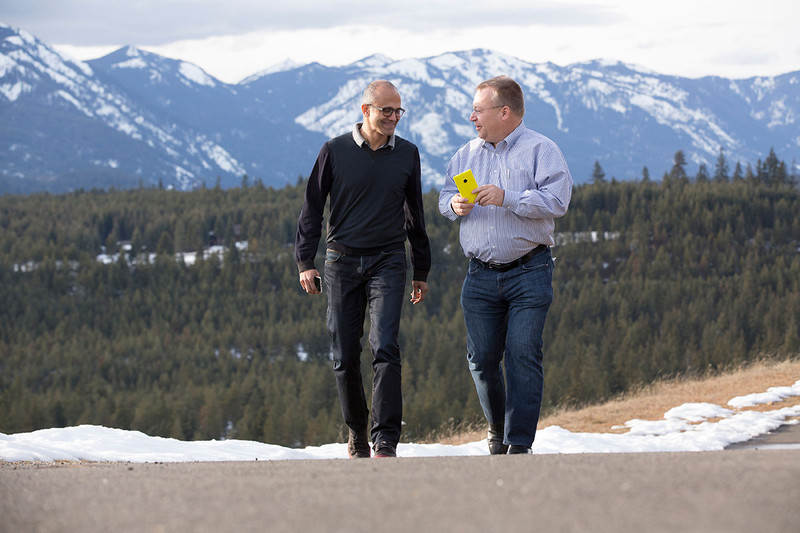 Satya Nadella i Stephen Elop