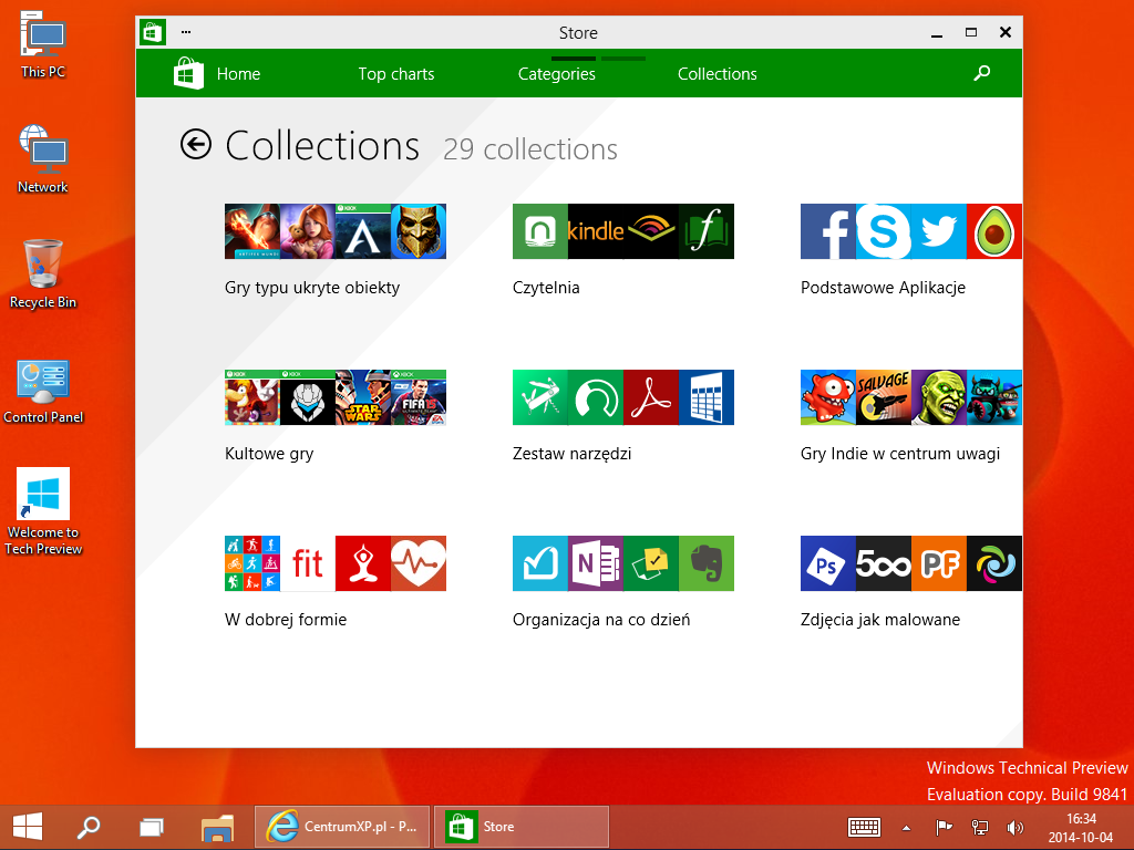Sklep Windows, Windows 10