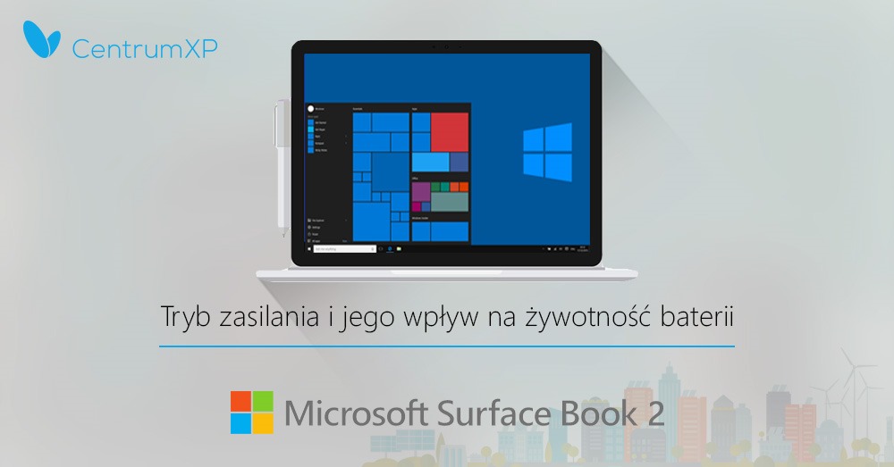 Tryb zasilania ustawiony na Najlepszą wydajność w Surface Book 2