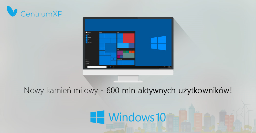 Windows 10 ma 600 mln użytkowników.