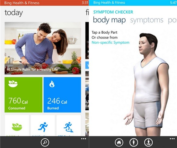 Bing Health and Fitness