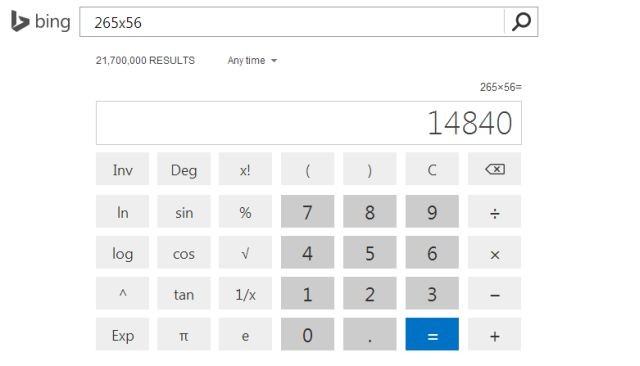 Kalkulator Bing