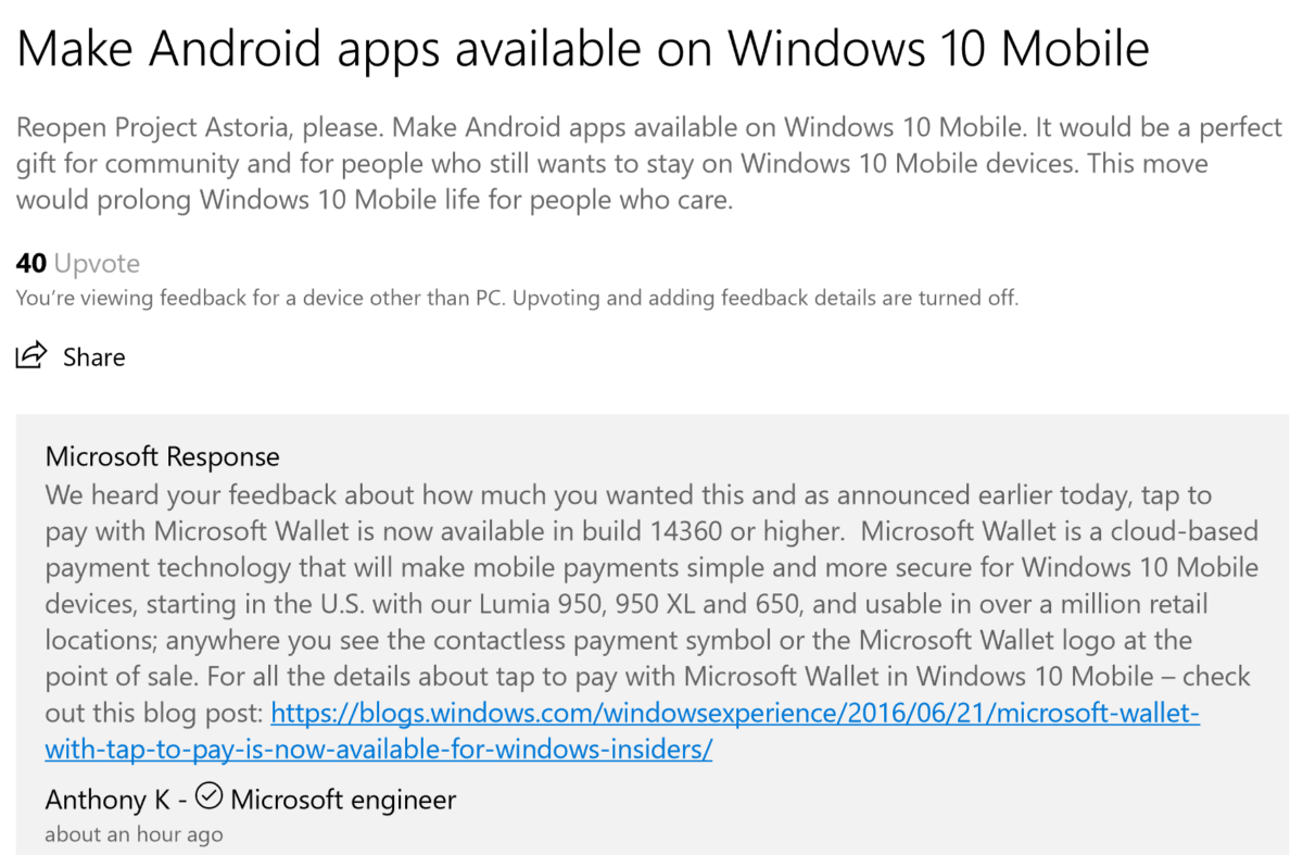 Centrum opinii Windows 10 - wykorzystanie feedbacku przez Microsoft