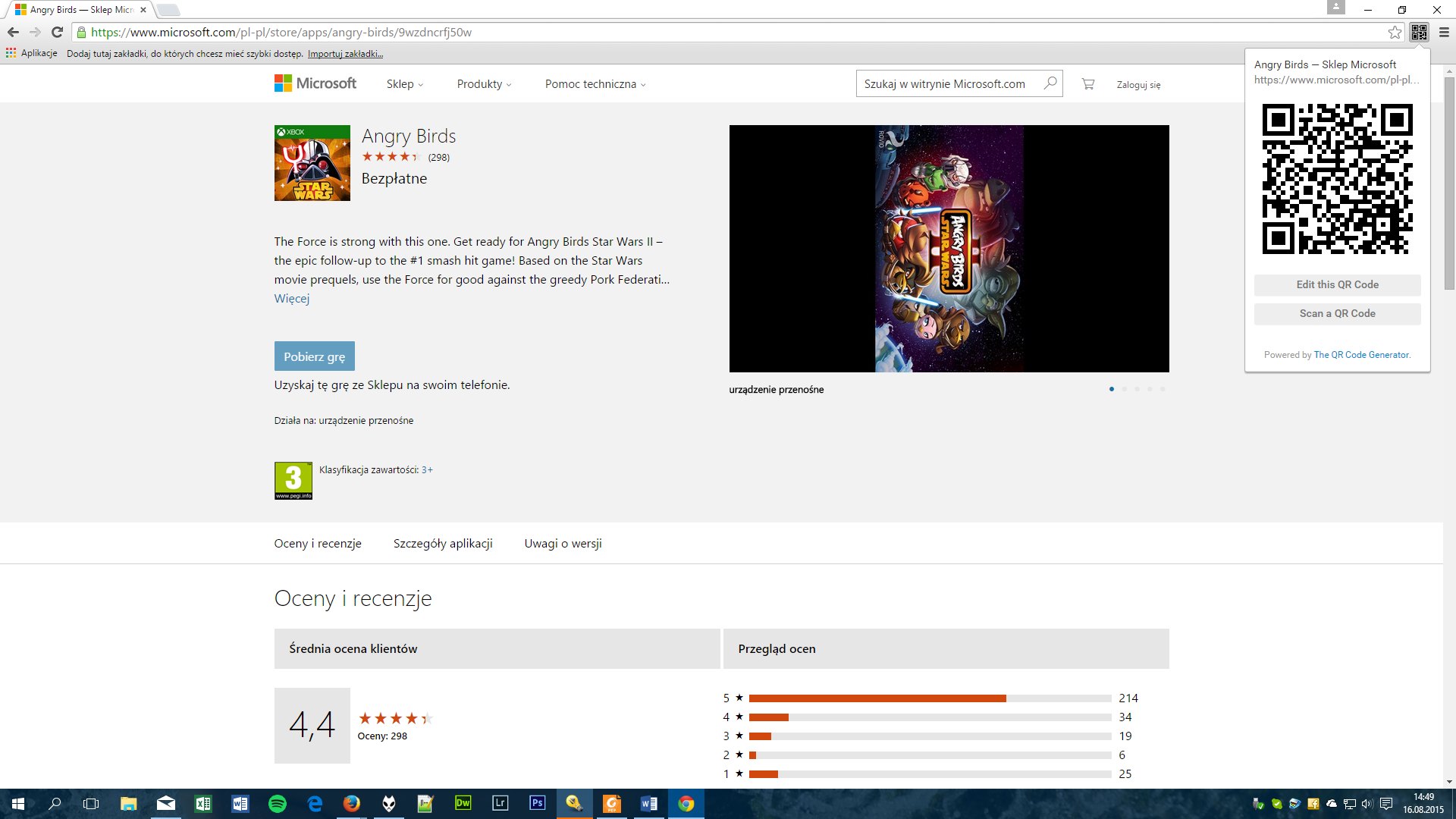 Google Chrome i kody QR