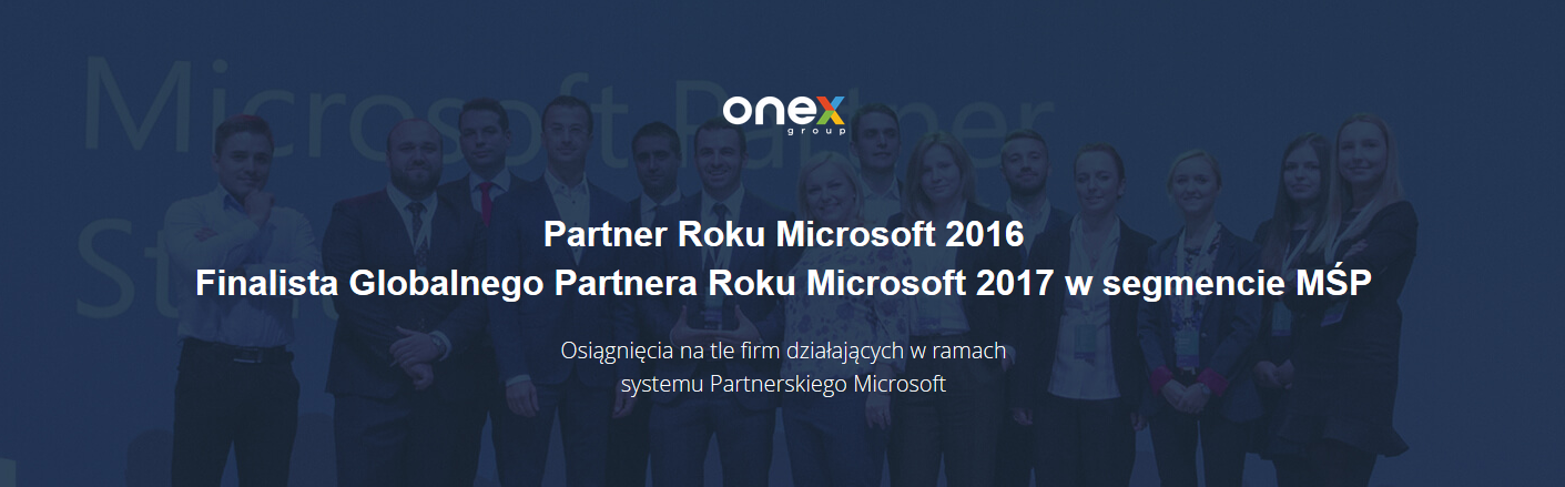 Onex Group laureatem globalnego konkursu Partnera Roku Microsoft 2017