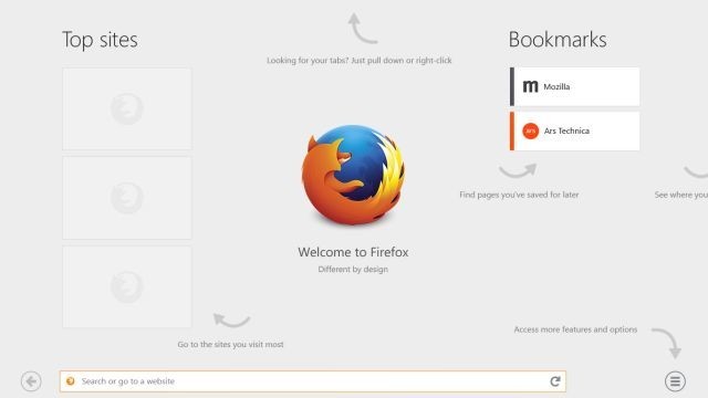 Firefox dla Modern UI