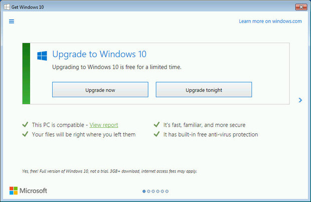 Uzyskaj system Windows 10