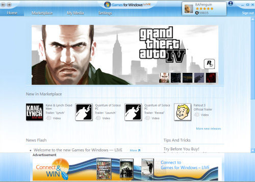 Games for Windows Live. Źródło: www.meristation.com