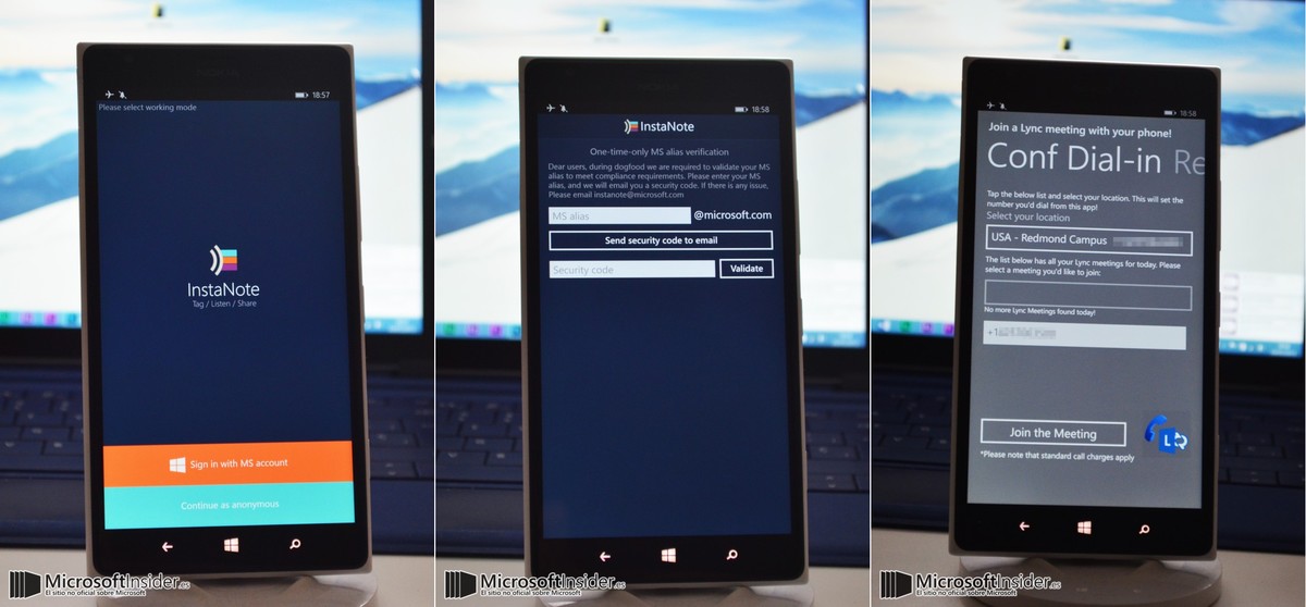 InstaNote i Dialer for Lync Meetings