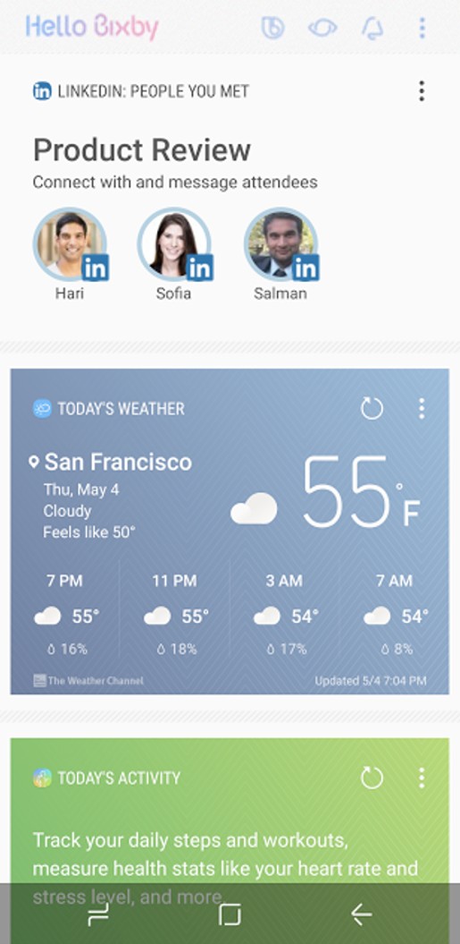 LinkedIn Bixby