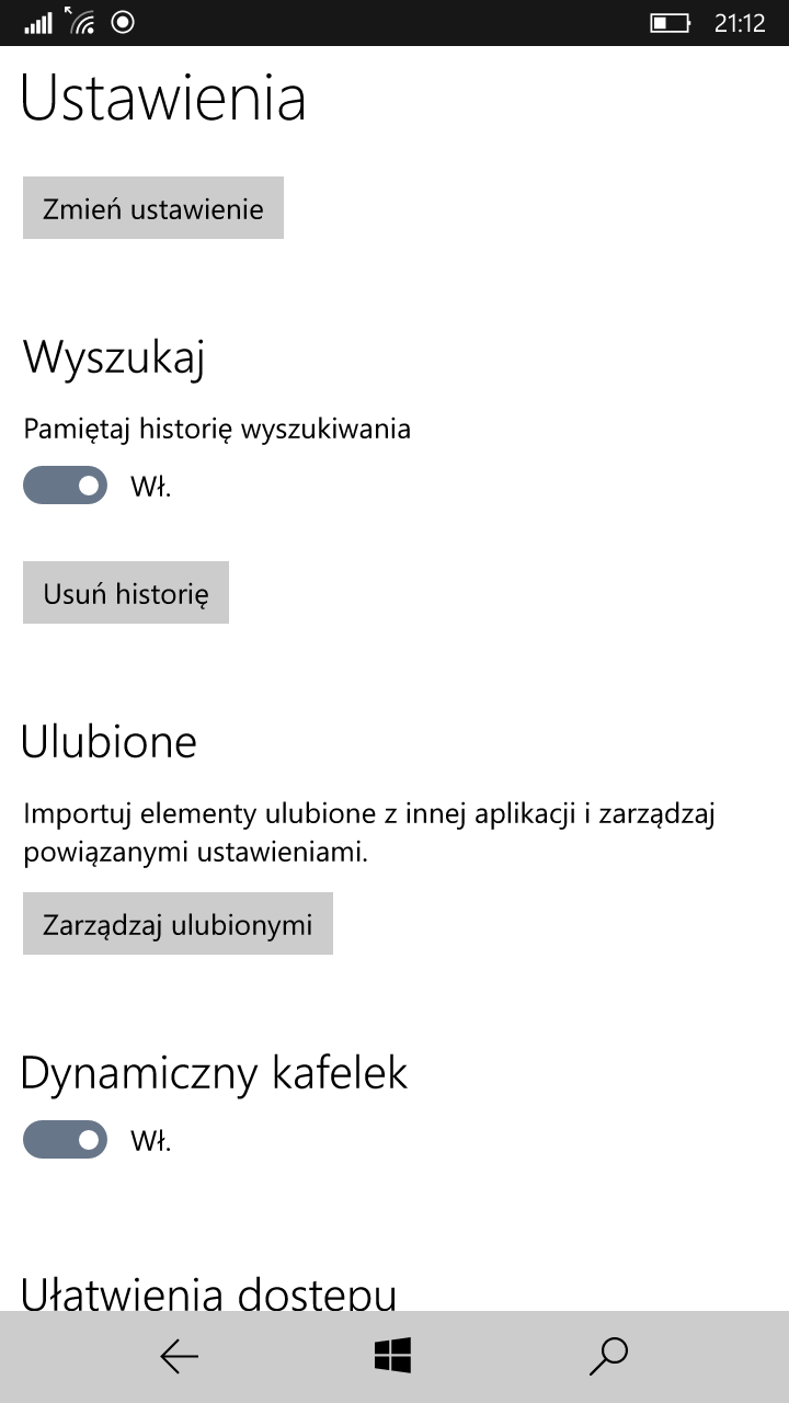 Import ulubionych z HERE w Mapy Windows