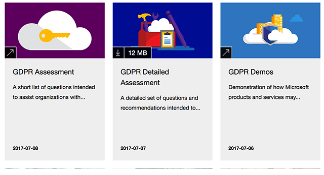 GDPR benchmark assessment tool