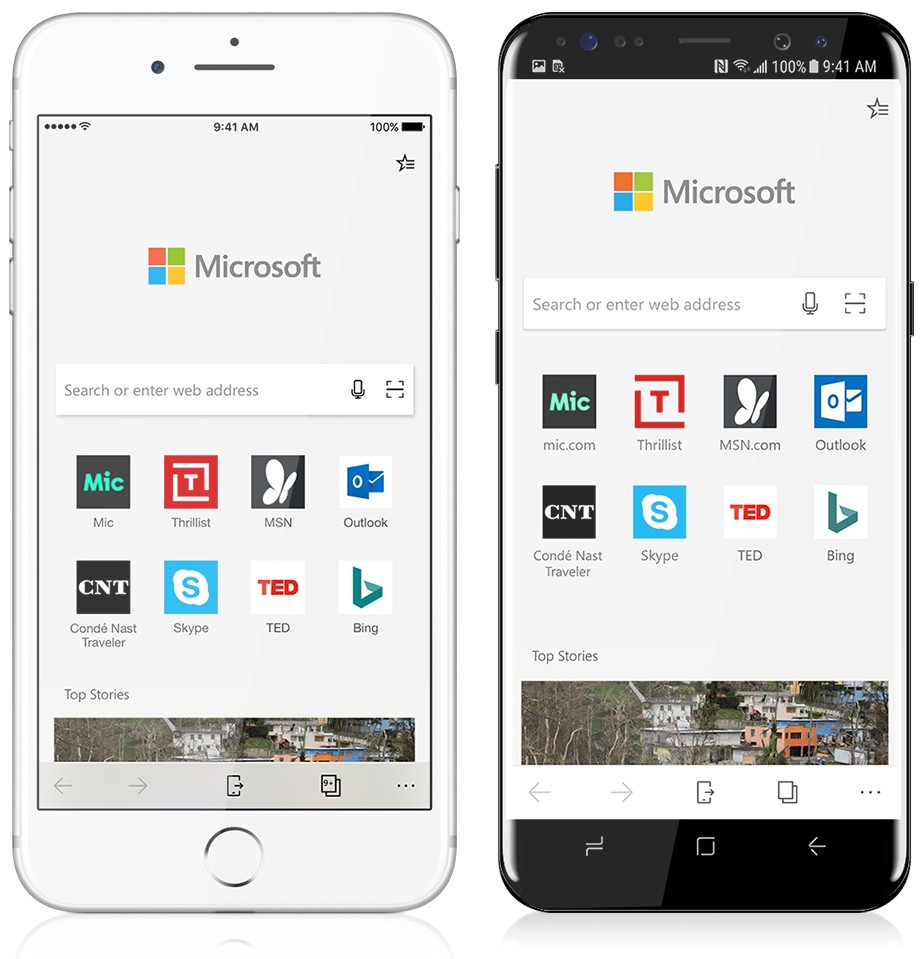 Microsoft Edge na iOS i Androida