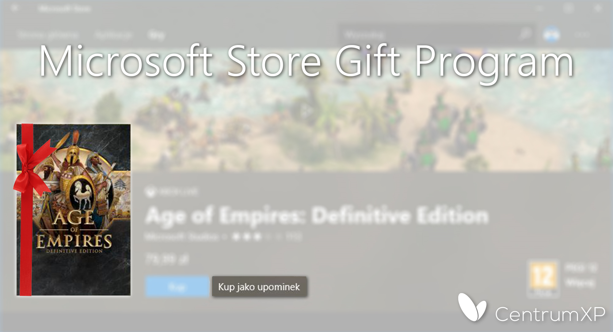 Microsoft Store Gry na PC jako prezent