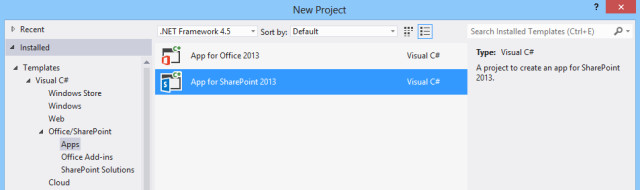 Szablony nowego projektu dla Office 2013 i SharePoint 2013 w Visual Studio 2012 Szablony nowego projektu dla Office 2013 w programie Visual Studio 2012
