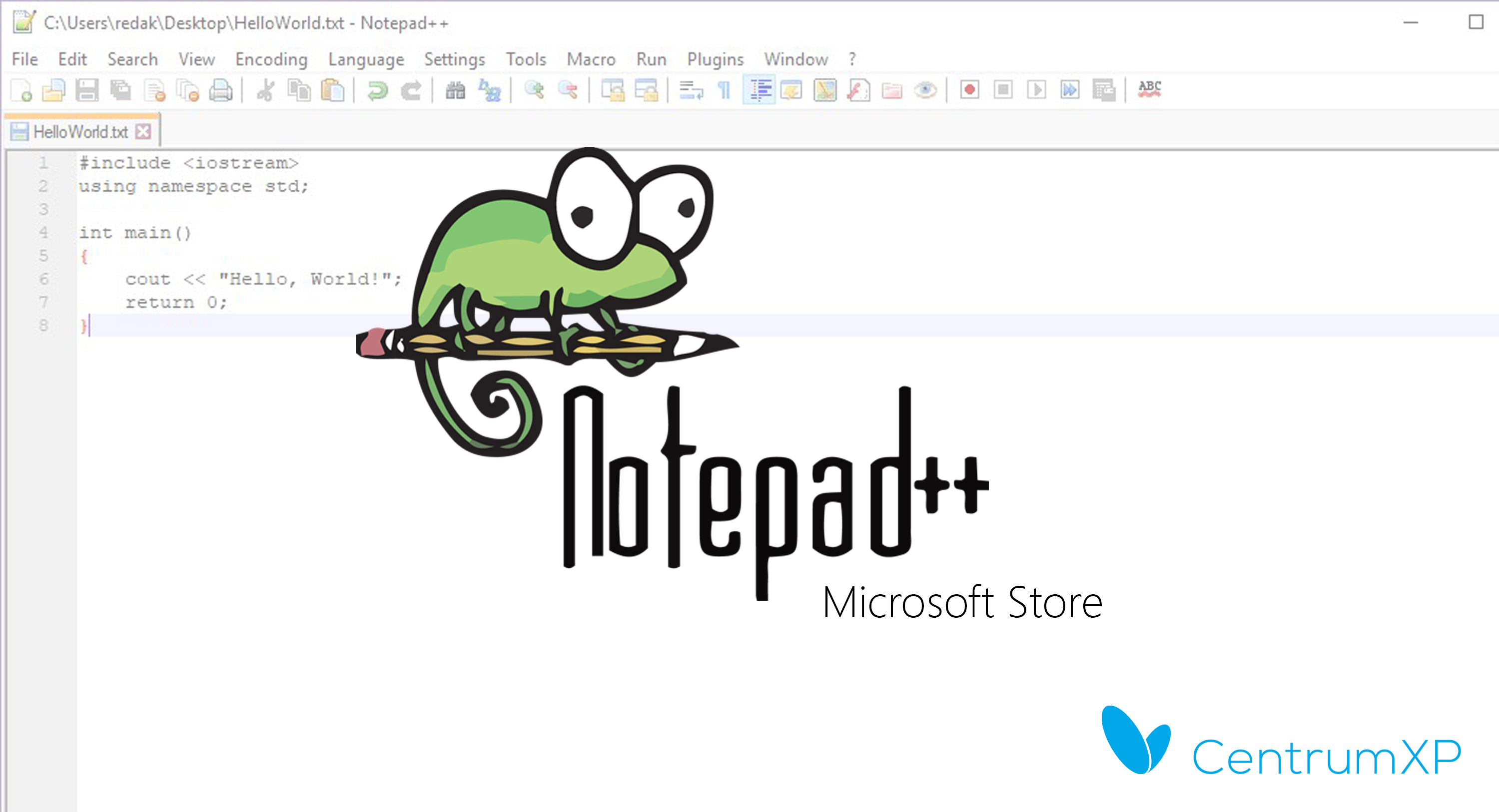 Notepad++ w Microsoft Store