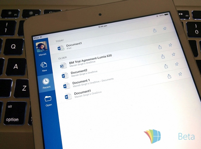 Word - iPad