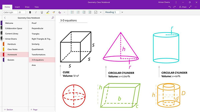 Przykładowe wykorzystanie OneNote