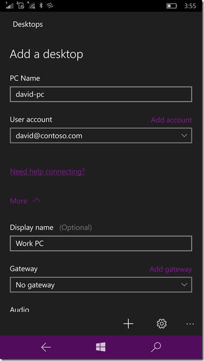 Remote Desktop Preview