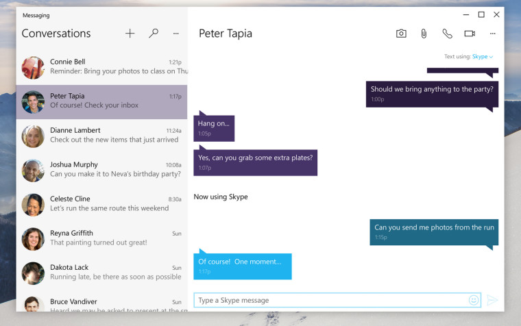 Skype w Windows 10