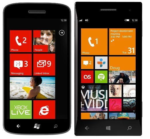 Start screen Windows Phone 7 i 8