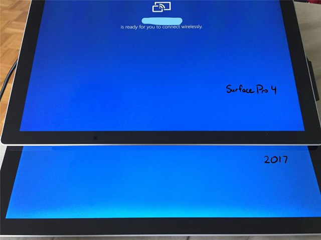 Porównanie matryc w Surface Pro oraz Surface Pro 4