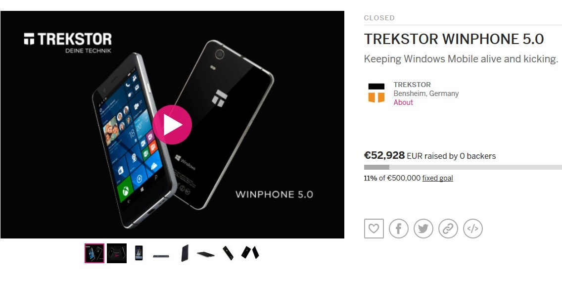 Trekstor crowdfunding