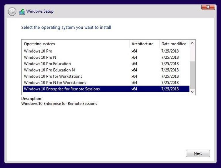 Windows 10 w drodze Enterprise for Remote Sessions