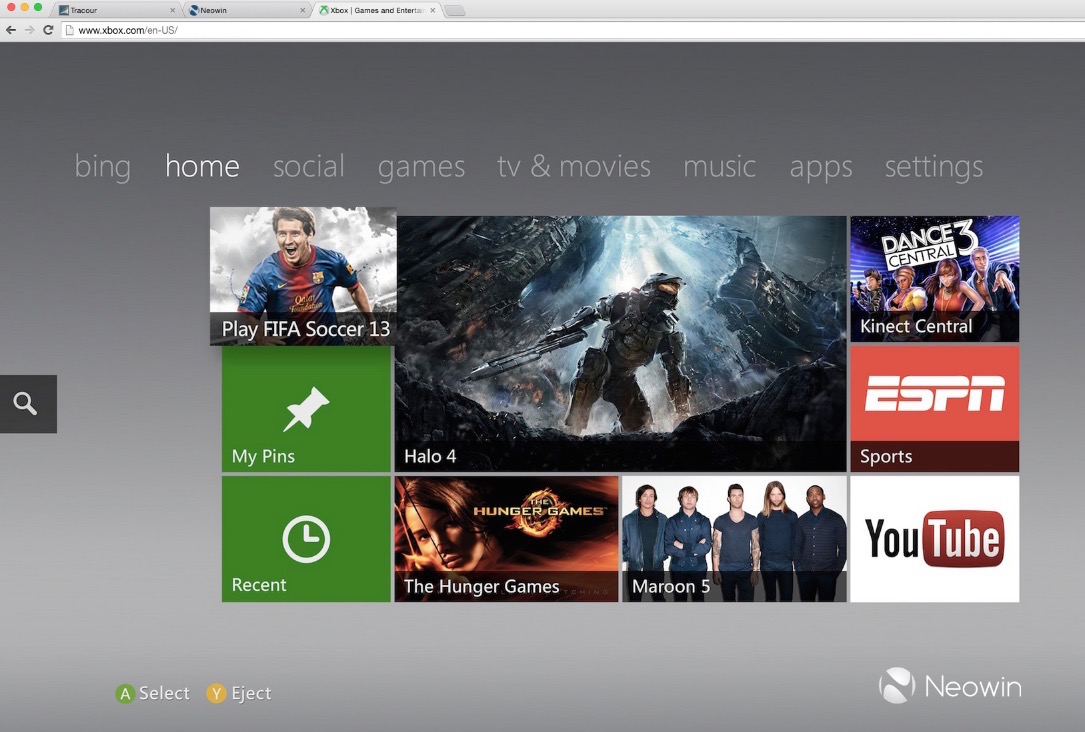 Xbox w przeglądarce