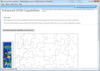 IE9 Enhanced DOM Capabilities