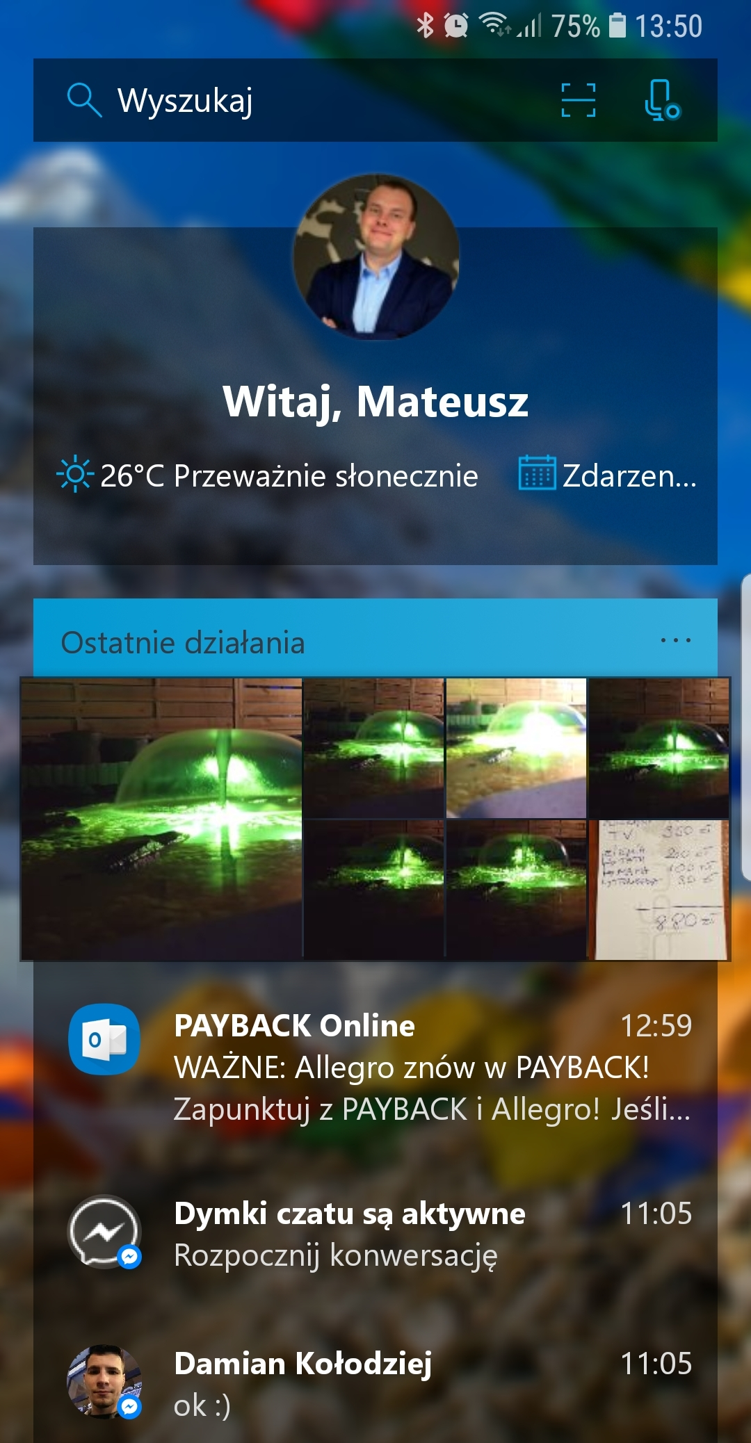 Microsoft Launcher Kontynuuj przeglądanie zdjęć na komputerze