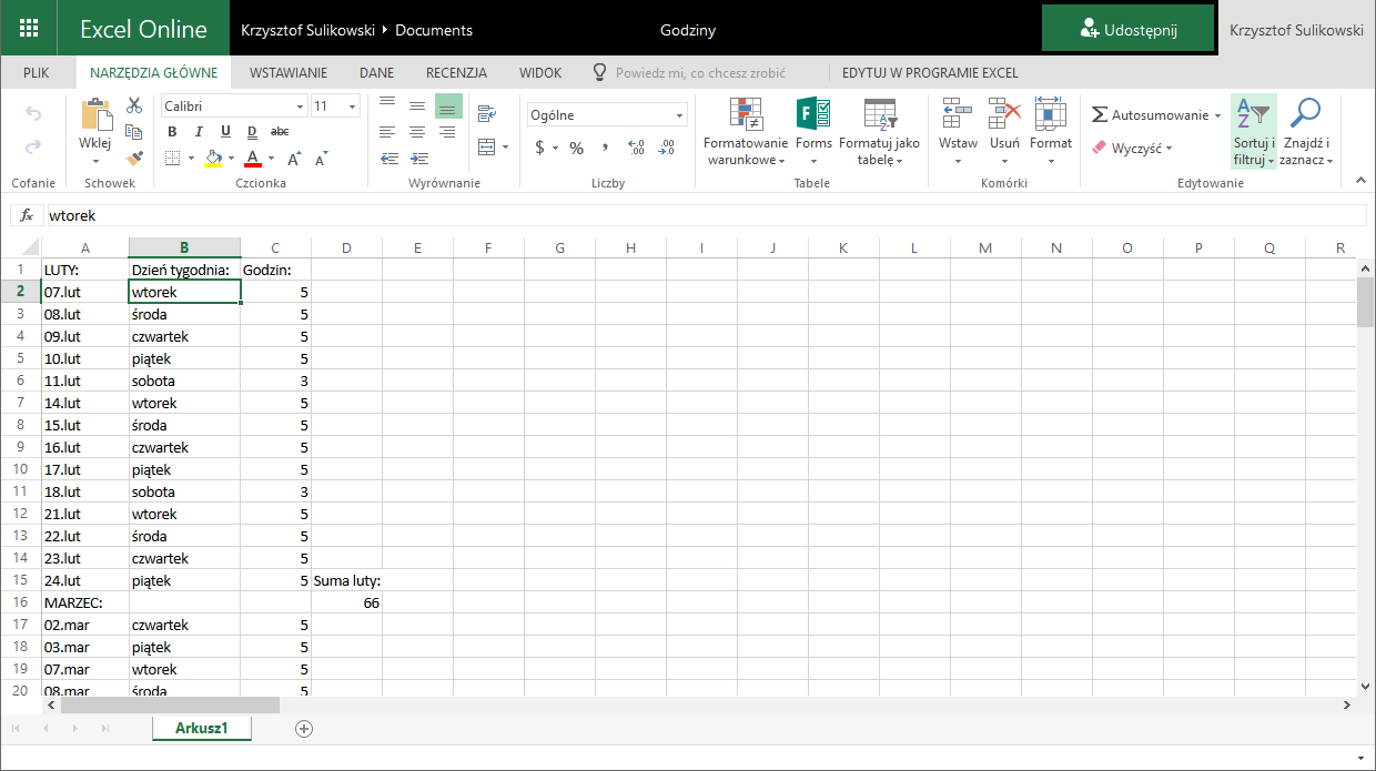 Jak sortować i filtrować dane w Excelu?