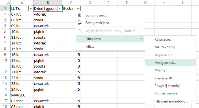 Jak sortować i filtrować dane w Excelu?