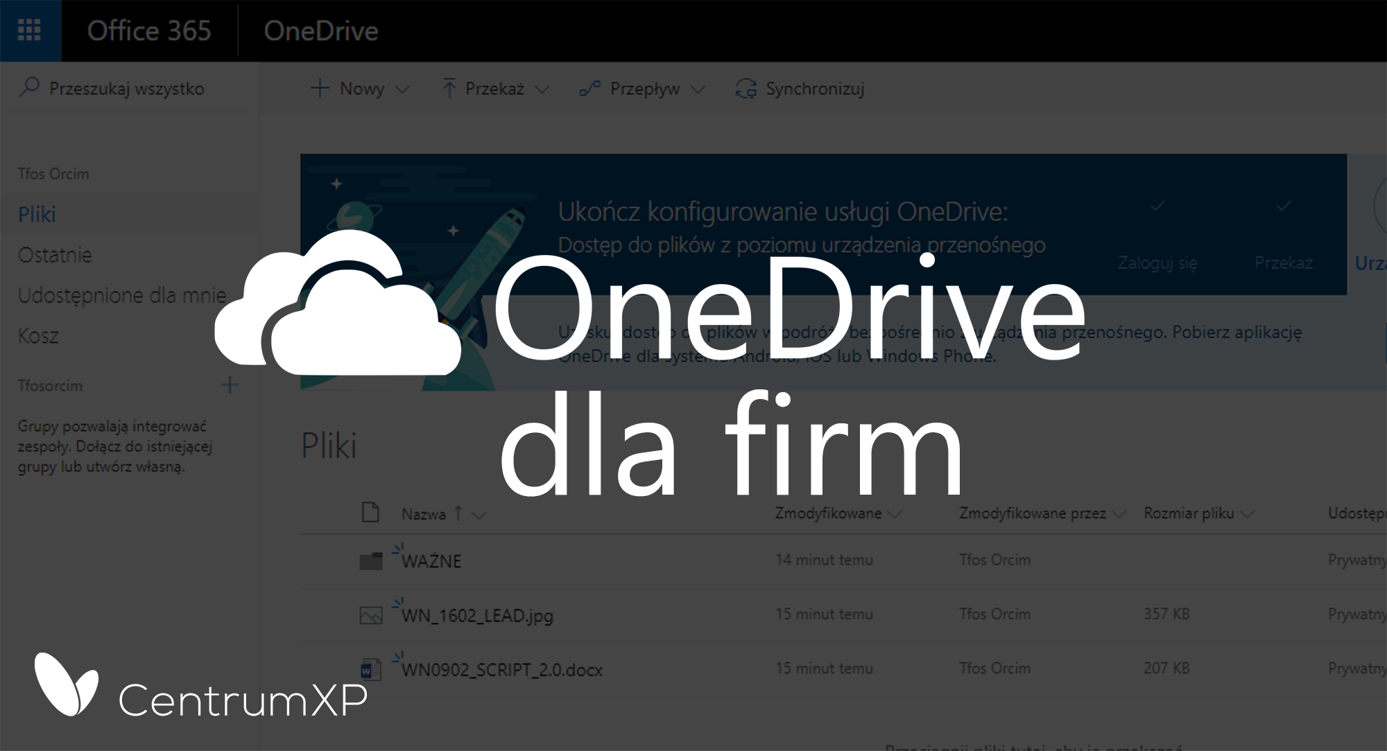 OneDrive dla firm