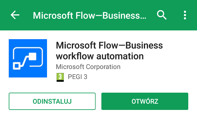 Microsoft Flow w Sklepie Google