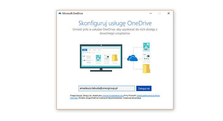Konfiguracja aplikacji OneDrive dla firm w Windows 10
