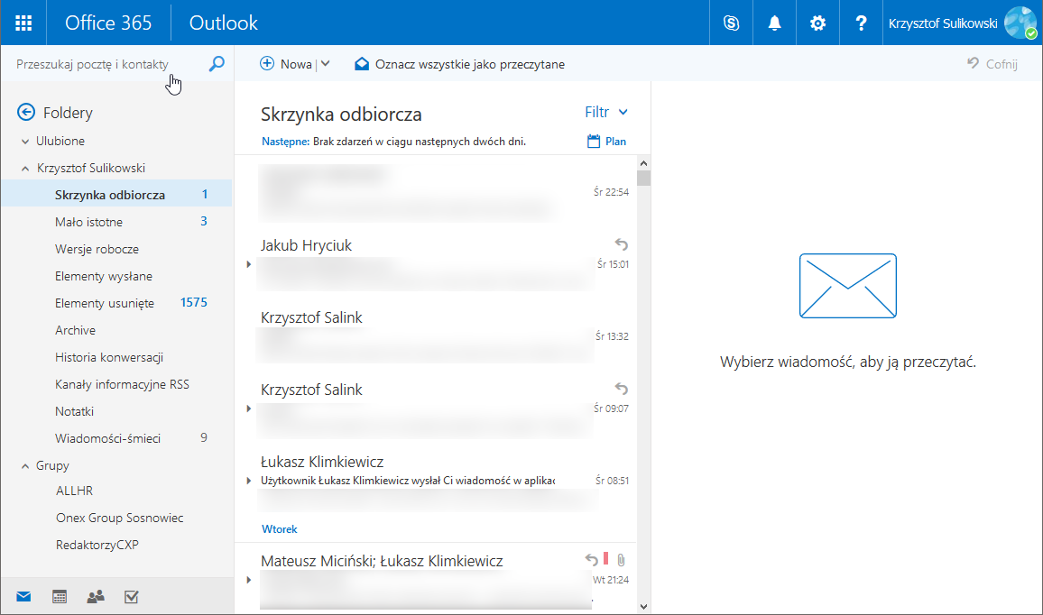 Jak błyskawicznie odnaleźć wiadomość w Outlook Web App?