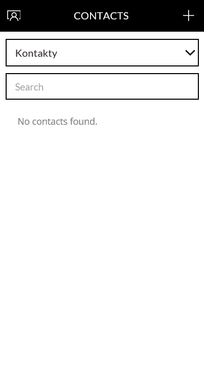 Contacts PowerApps