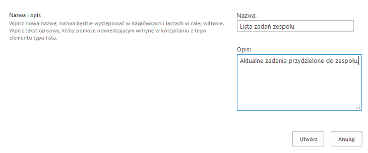 Przykładowe zadanie