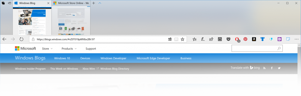 Nowy wygląd Microsoft Edge