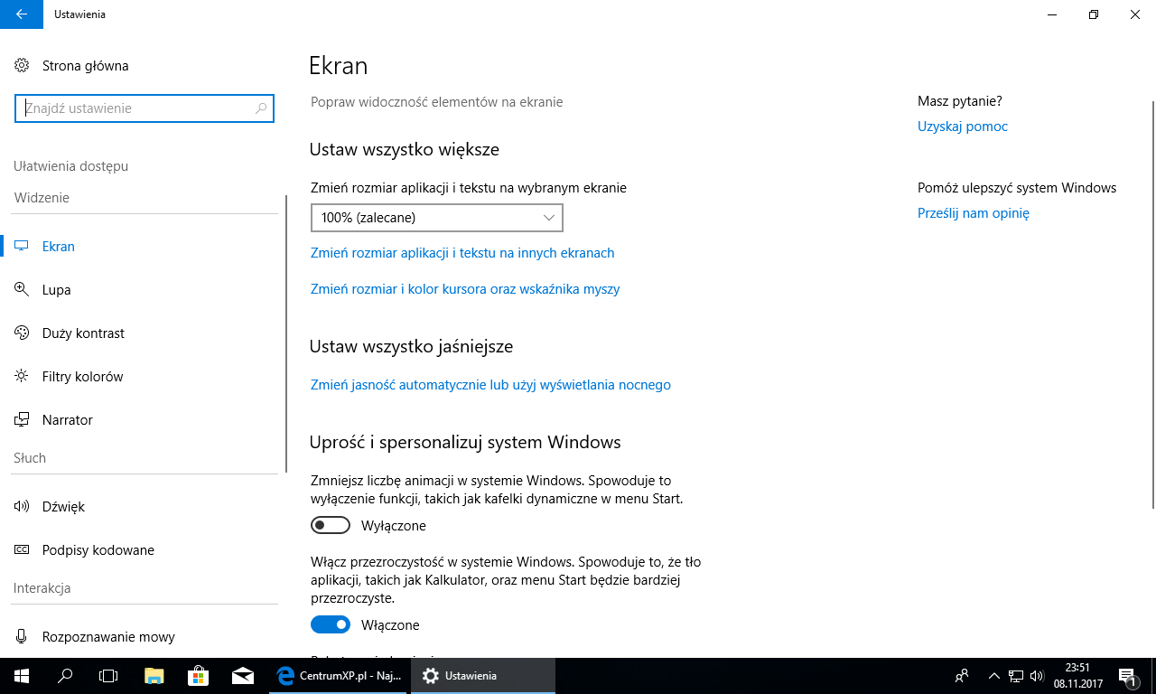 Windows 10 kompilacja 17035