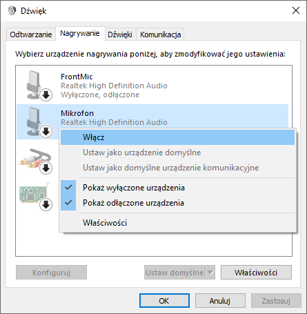 Windows 10: Jak włączyć mikrofon?