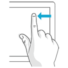 Podstawowe gesty dotykowe w Windows 10